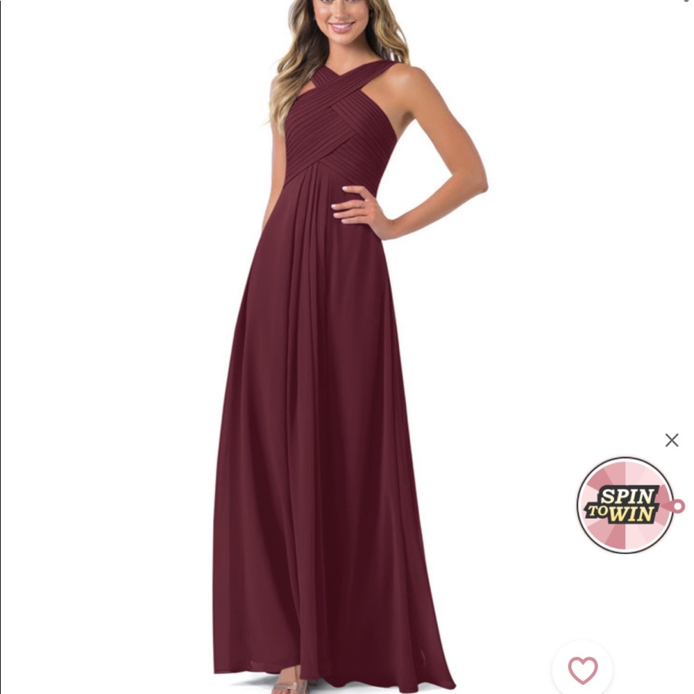 Azazie Kaleigh Bridesmaid dress in Cabernet